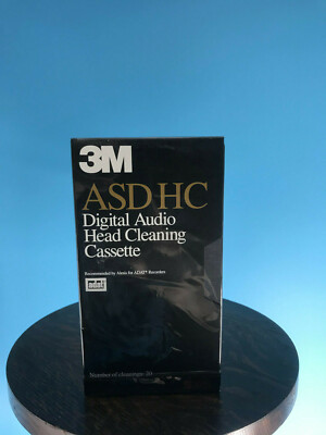 ADAT DIGITAL AUDIO HEAD CLEANING TAPE 3M ASD-HC ENDORSED ALESIS 20 CLEANINGS NEW