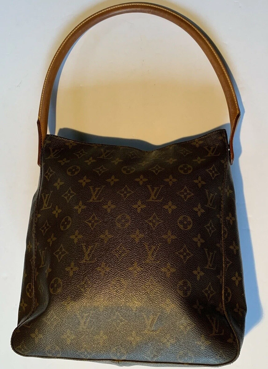 LOUIS VUITTON Monogram Canvas Looping GM Brown Shoulder Bag