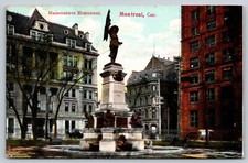 Montreal Quebec Maisonneuve Monument by Louis-Philippe Hébert Postcard QC