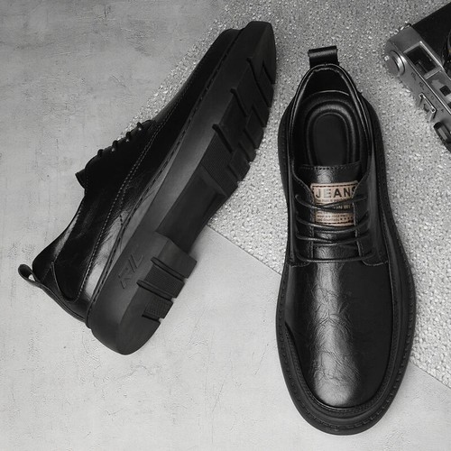 Men Waterproof Casual Shoes Classic Leather Dress Shoes Handmade Soft Loafers - Picture 15 of 27