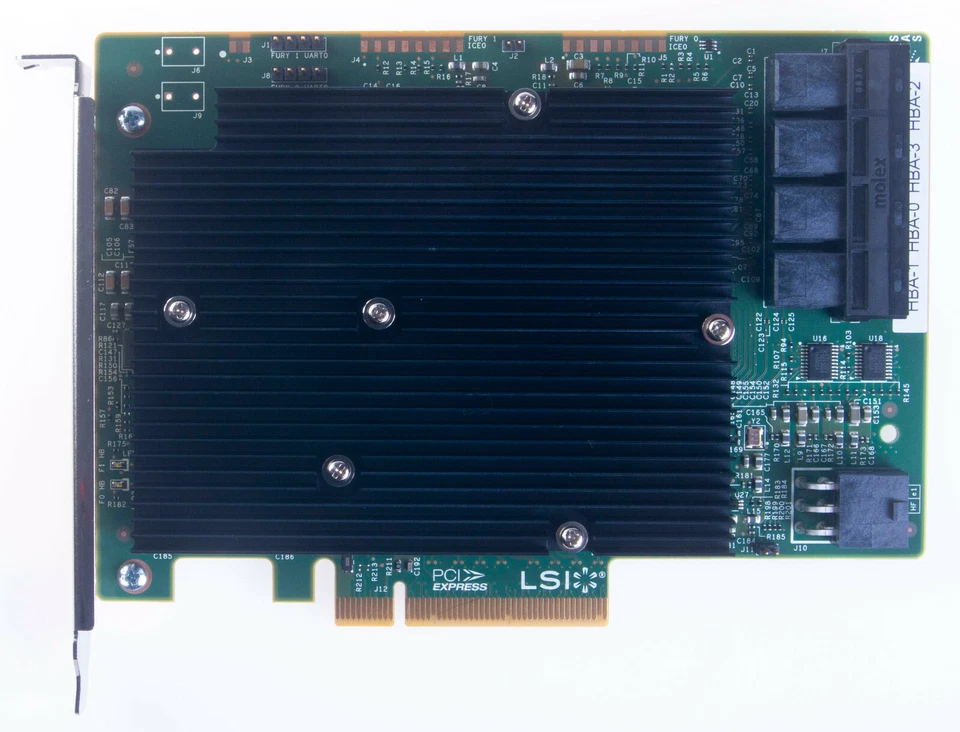 LSI 9300-16i 16 puertos 12 Gb/s SAS/SATA HBA ZFS TrueNAS modo UnRAID IT 16.00.12.00 Foto 3 de 4