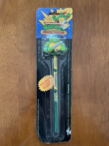 Vintage Teenage Mutant Ninja Turtles Pencil Topper Leonardo
