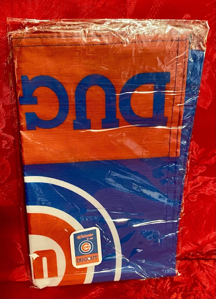 Chicago Cubs Dugout Double Sided Garden  Flag 12” x 18” MLB New Package - Image 4 of 4