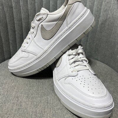 Nike Wmns Air Jordan 1 Elevate Low White Grey Women Casual Platform DH7004-110