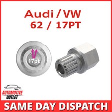Verriegelung Radmutter Sicherheit Schlüssel 62/17PT Keil Rippen Für Audi Seat