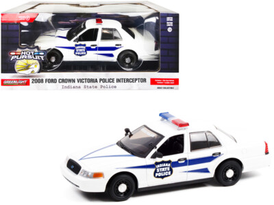 1/24 Greenlight 2008 Ford Crown Victoria Police Interceptor Indiana Police 85543