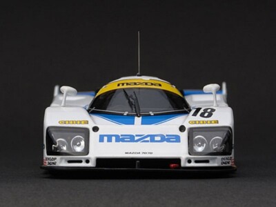 Mazda Race Car Lemans Racing Racer 1:43 Built Model Carousel White1 24sports1 18