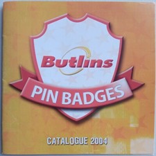 Butlins Pin Badges Catalogue 2004 - Rare