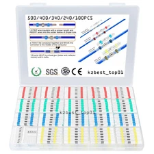 400/100 SOLDER SEAL SLEEVE HEAT SHRINK BUTT WIRE CONNECTORS TERMINALS WATERPROOF