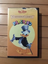 CARTOONS CLASSICI PAPERINO - VHS WALT DISNEY HOME VIDEO VI 4082 *RARA*
