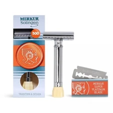Merkur Progress 500 Adjustable Double Edge DE Safety Razor - Short Handle
