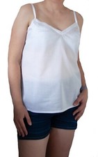 100  Cotton Light weight camisole White underwear shirt liner cool layering