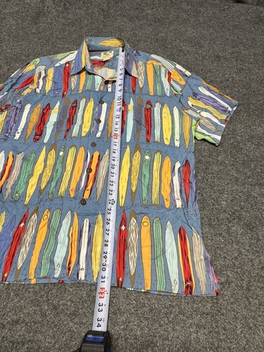 John Severson Kahala Surf Shirt Hawaiian Rayon Shirt Men Large Button - Picture 5 of 5