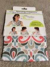 NURSING HAPPENS Muslin Infinity Breastfeeding Scarf. NEW.