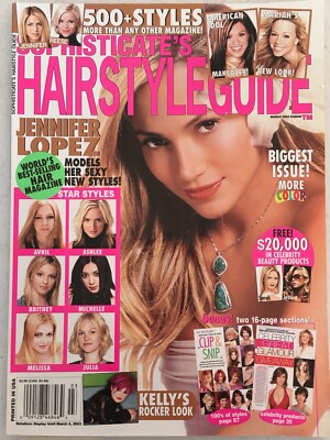 Sophisticate s Hairstyle Guide March 2003 (K46846) Jennifer Lopez Front Cover