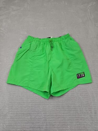 Vintage Nike Aqua Gear Swim Trunks Mens XL Green Purple Lined Athletic