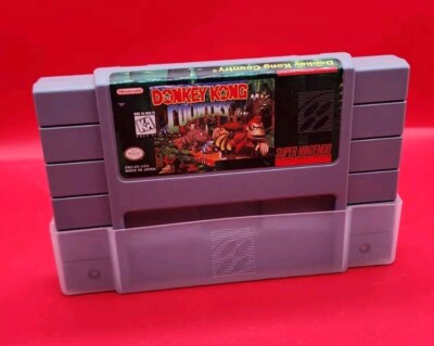 Donkey Kong Country Super Nintendo SNES, 1994 Dust Cover Authentic Tested VG 
