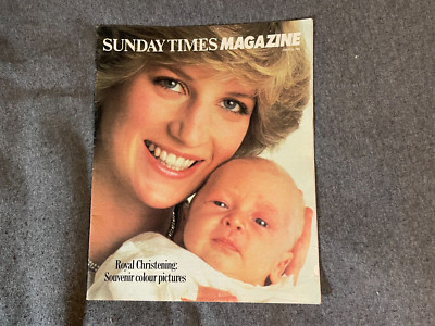 Sunday Times Magazine August 1982 Princess Diana Royal Christening Vintage
