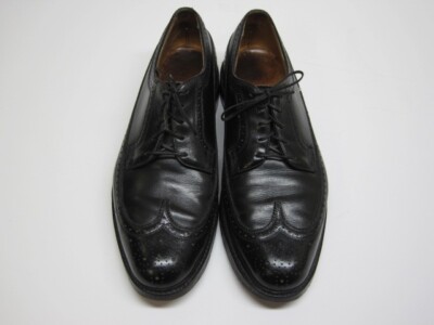 VTG Florsheim Imperial Kenmoor Shoes Men 11 C Black Pebble Grain Leather Wingtip Florsheim Imperial Kenmoor Black Pebble Grain Leather  main image 2