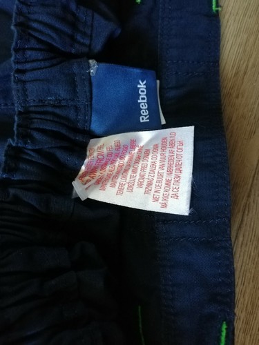 Reebok Boys Shorts Explorer 100%cotton Blue Navy Ajustable Waist size 4-5 years - Picture 6 of 9