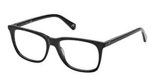 GUESS GU5223 001 Shiny Black Plastic Optical Eyeglasses Frame 52-16-145 5223 GU