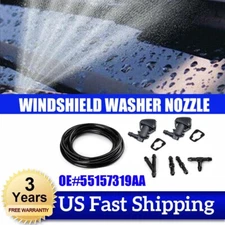 2x For Dodge Nitro Jeep Liberty Commander Windshield Washer Nozzle Jet Spray US
