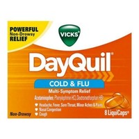 3 Pack Vicks Dayquil Cold & Flu Multi-symptom Relief 8 Liquicaps Each on sale 3 Pack Vicks Dayquil Cold & Flu Multi-symptom Relief 8 Liquicaps Each on sale