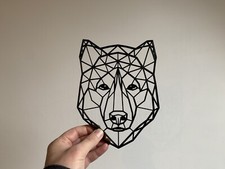 Geometric Siberian Husky Dog Pet Animal Wall Art Decor Hanging Decoration