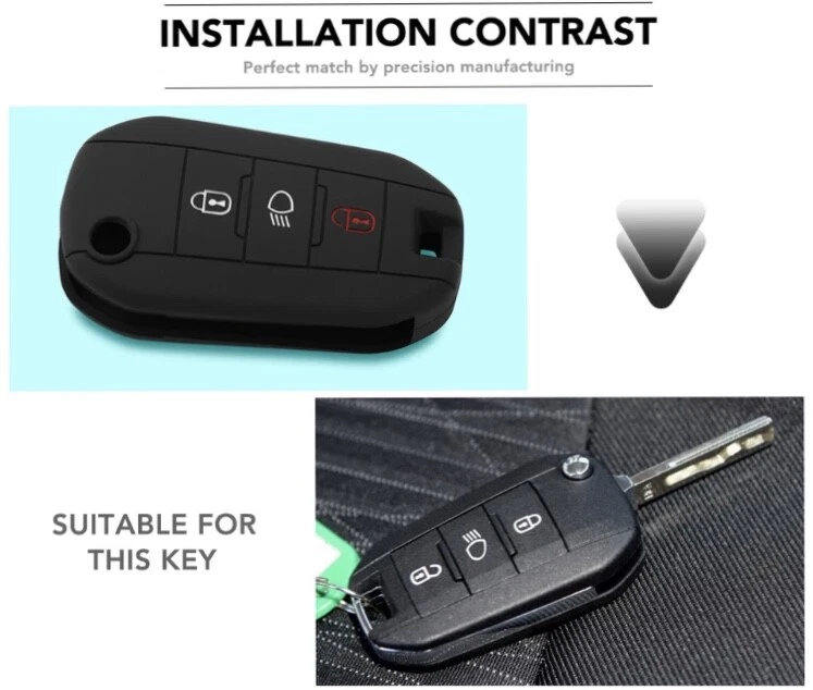 FUNDA MANDO LLAVE PEUGEOT Y CITROEN,3008,308,508,C4,C5,CACTUS,C3,2008,408.. - Imagen 2 de 4