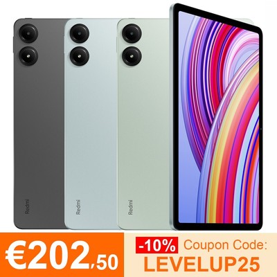 Xiaomi Redmi Pad Pro 6+128GB Android 14 Tablet IPS LCD 10000mAh  2560 × 1600