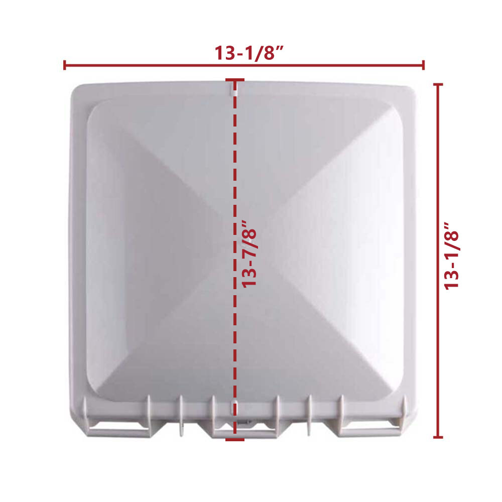 RVA1551W RV Trailer Vent Cover / Lid Fits for Jensen Metal Roof Vents