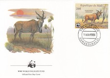 Eland Antelope WWF Mali FDC #3 1986 (141066) 