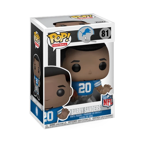 Funko POP! Football NFL Legends Lions Home - Barry Sanders #81 with Protector