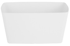 Large 30cm Long Garden Rectangle Planter Plant Pot Indoor / Outdoor Bright White