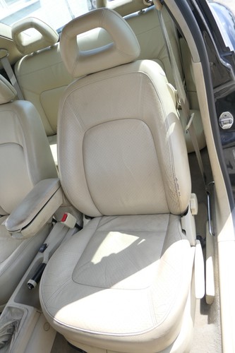 VW New Beetle 9C 1Y Sitz vorne links Fahrersitz Leder creme beige besch SHZ