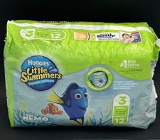 Huggies Finding Nemo Little Swimmers Swim Diapers 2018 Size 3 Small 12 Count