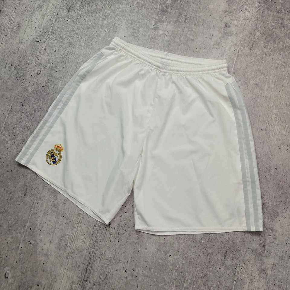 Pantalones Cortos Fútbol Real Madrid Adidas Home 2015 2016 S18149 Talla M Foto 2 de 4