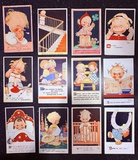12 x Mabel Lucie Attwell Postcards 1920s & 1950s