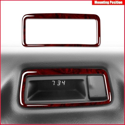 Red Wood Grain Central Time Display Frame Trim 1PCS For Acura Integra 1994-2001
