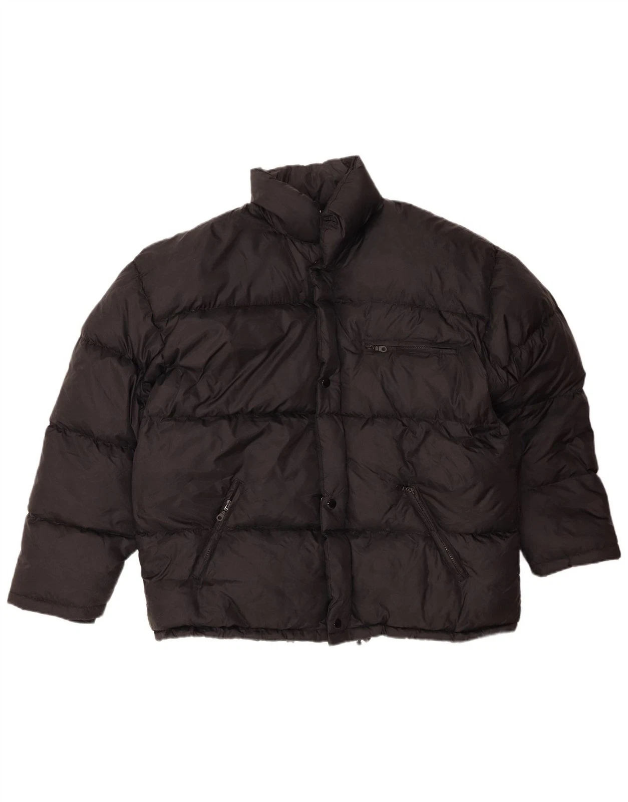 VINTAGE Mens Padded Jacket UK 42 XL Black Polyamide BG11