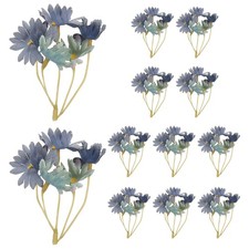 12Pcs Artificial Daisy Flower for Floating Candle Centerpiece, Blue