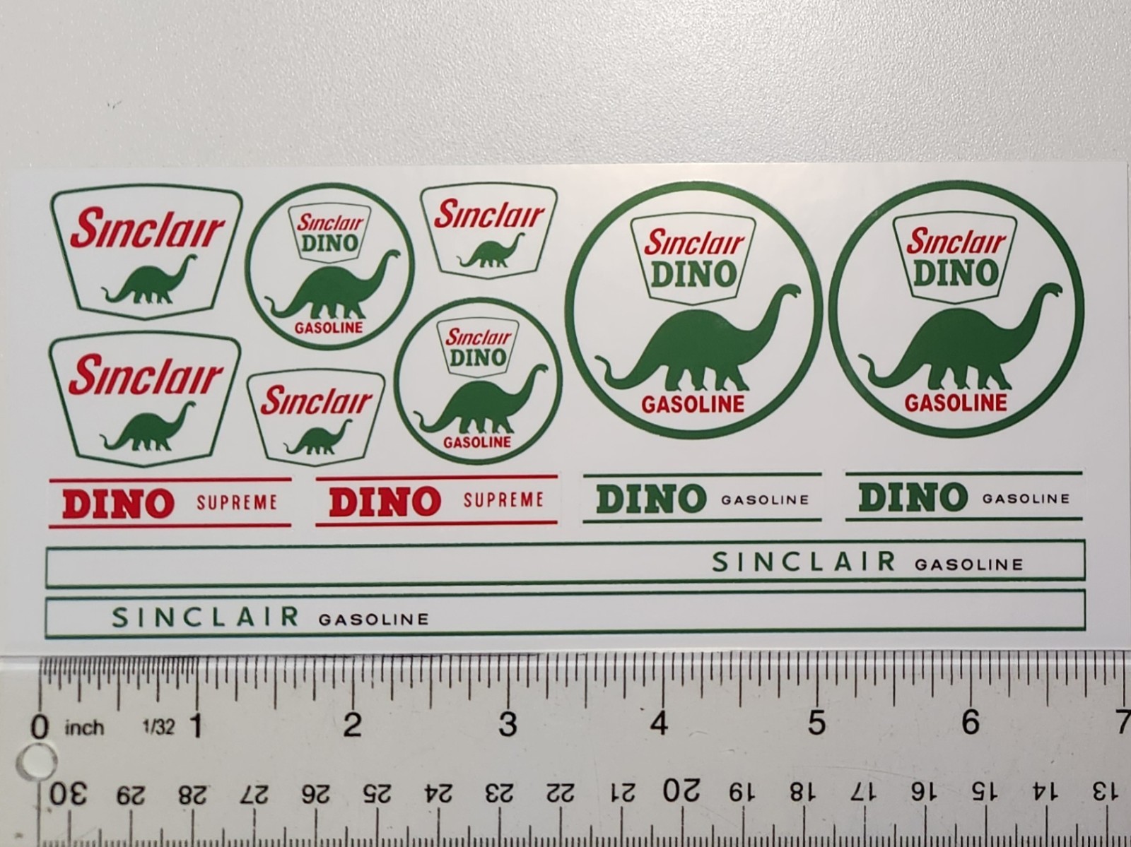 Stickers For Tonka Or Other Toy Restorations. Sinclair Gasoline. 