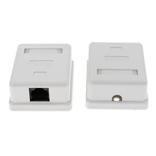 Image of Cat5e Outlet Surface Mount Box with Single Interface Cat5e