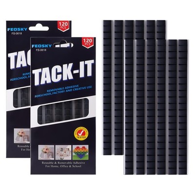 Feosky Adhesive Poster Sticky Tack Putty, Reusable and Removable 2Pack, Black 
