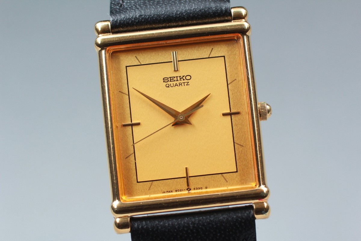 Vintage 1984 Seiko Chariot 9021-5270 Gold Tank SGP Quartz Mens