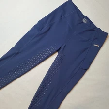 Kerrits Women's Size M Thermo Tech Full-Leg Tight 2.0 Riding Breech Blue