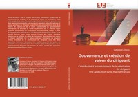 Emmanuel Zenou | Gouvernance Et CréAtion De Valeur Du Dirigeant | Taschenbuch