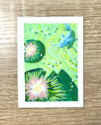 ACEO Original Art Card Painting, Lily Pads, Acrylic, 2.5 x 3.5 — photo 1