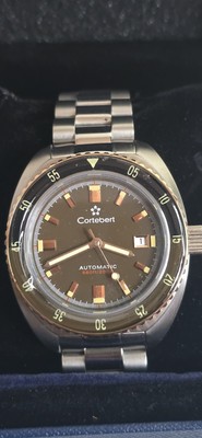 Cortebert  Cognac, Automatic Date 42mm Watch 20mm Stainless Band