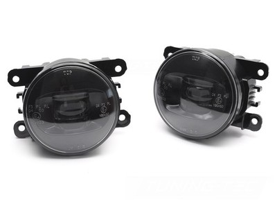 LED Nebelscheinwerfer Set Schwarz für Ford Fiesta Focus C-Max Tourneo Transit